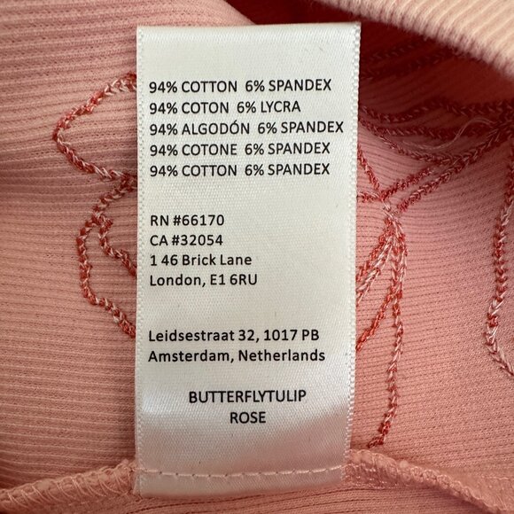 NWOT Free People Denim and Bone Butterfly Tulip Tank in Rose - Size XS - Picture 10 of 11